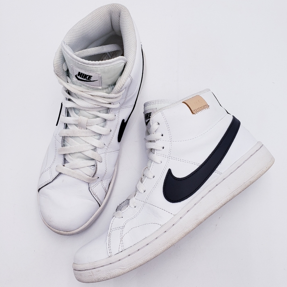 Nike Court‎ Royale 2 Mid Sneaker White / Black CQ9179-100 Men's Size 8